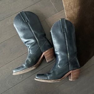 FRYE knee high cowboy boots